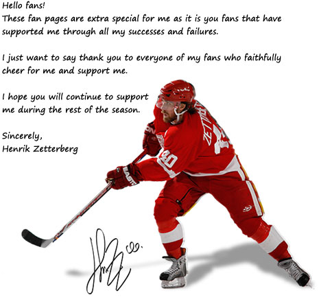 Henrik Zetterberg greets his fans